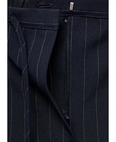 Mango Women's Chalk-Stripe Straight Trousers