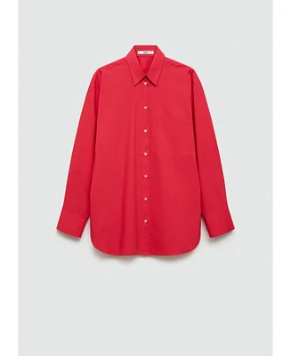 Mango Women's Pocket Oversize Shirt