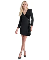 Dkny Women's Asymmetric Metallic-Dot Mini Jacket Dress