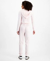 Self Esteem Zippered Hoodie Ribbed Jogger Pants