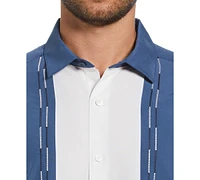 Cubavera Men's Classic-Fit Colorblocked Embroidered Button-Down Shirt