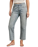 Lucky Brand Women's '90s Loose Cropped Embellished Jeans