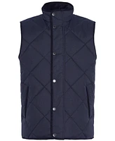 Barbour Men's Holburn Quilted Full-Zip Brushed Herringbone Vest