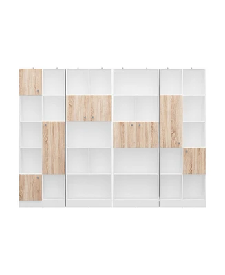 Modern high-quality grey wood color sliding door wardrobe, made of wood, with hanging clothes pole
