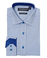 Nick Graham Men's Modern Fit Star Floral Medallion Dress Shirt