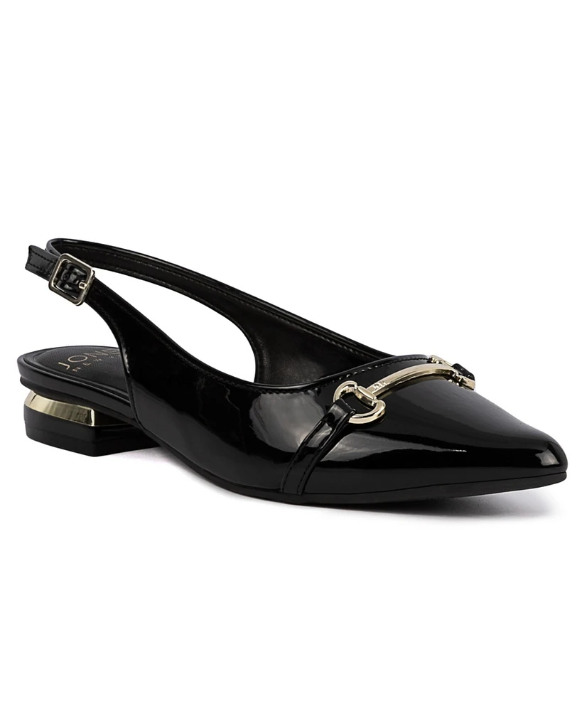 Jones New York Women's Quaden Pointed Toe Slingback Flats