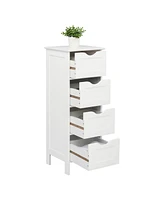 Slickblue 4-Drawer Storage Cabinet Functional and Stylish Organizer for Any Space