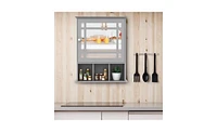 Slickblue Bathroom Cabinet with Mirror Space-Saving Storage Solution with Stylish Reflective Design
