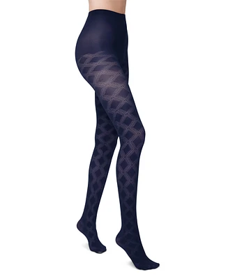 Hue Women's Pointelle Diamond Control-Top Tights U24242