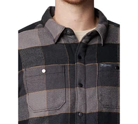 Columbia Men's Windward Ii Snap-Front Sherpa Lined Plaid Shirt Jacket