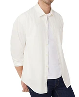 Frank And Oak Men's Loose-Fit Solid Button-Down Poplin Shirt