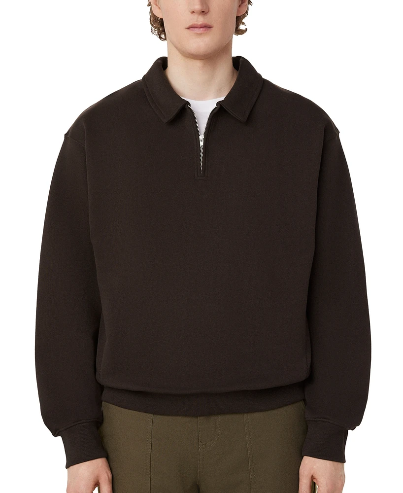 Frank And Oak Men's Loose-Fit 1/2-Zip French Terry Sweatshirt