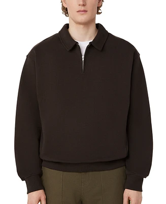 Frank And Oak Men's Loose-Fit 1/2-Zip French Terry Sweatshirt