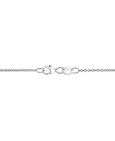 Effy Diamond Double Row Bar 16" Necklace (1/8 ct. t.w.) in Sterling Silver