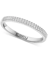 Effy Diamond Double Row Ring (1/6 ct. t.w.) in Sterling Silver