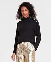 I.n.c. International Concepts Women's Star Embellished Sweater, Created for Macy's