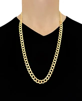 30" Curb Link Chain Necklace (10mm) in Solid 10k Gold