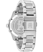 Tommy Hilfiger Women's Quartz Silver-Tone Stainless Steel with Crystals Bracelet Watch 36mm