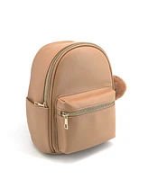 Like Dreams Caramel Puffer Leather Backpack