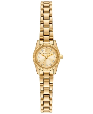 Michael Kors Women's Lexington Three-Hand Gold-Tone Stainless Steel Watch 19mm