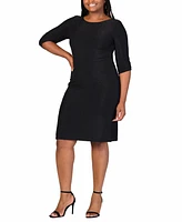 24seven Comfort Apparel Plus Mini Party Dress