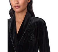 Lauren Ralph Women's Velvet Shawl-Collar Robe