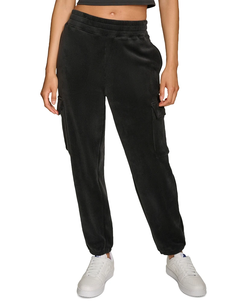 Starter Women's Tech Cord Pull-On Jogger Cargo Pants