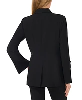 CeCe Women's Rhinestone Bow Sleeve One-Button Blazer