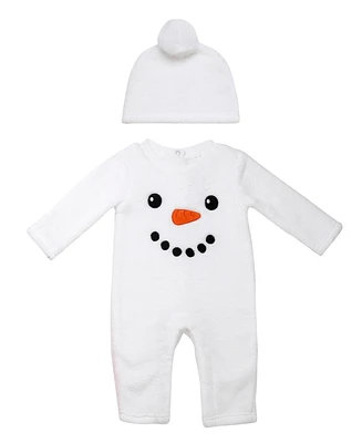 Baby Starters Boys Snowman Coverall, 2 Piece Set