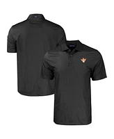 Cutter & Buck Men's Texas Longhorns Pike Eco Tonal Geo Print Stretch Polo