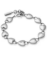 Olivia Burton Women's Locked Heart Silver Tone Bracelet