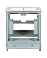 Slickblue 30" Bathroom Vanity with Sink Combo for Stylish and Functional Storage