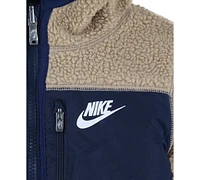 Nike Toddler Boys Reversible Faux-Sherpa Jacket