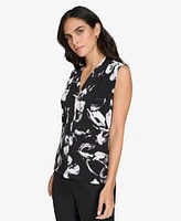 Calvin Klein Women Printed V-Neck Sleeveless Camisole Top