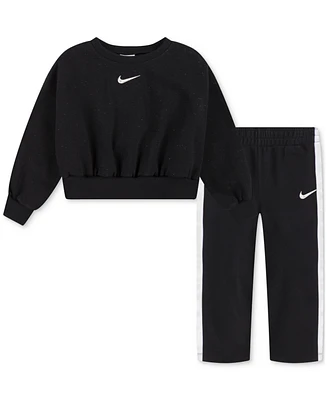 Nike Toddler Girls Shine Crewneck Top & Pants, 2 Piece Set