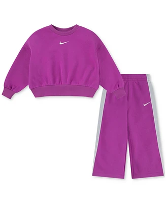 Nike Toddler Girls Shine Crewneck Top & Pants, 2 Piece Set