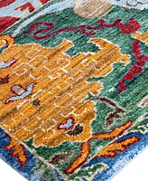 Adorn Hand Woven Rugs Indian Ooak M8517 8'1''x10'1'' Area Rug