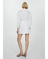 Mango Women's Bow Shirt Dress