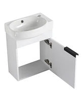 Slickblue Bathroom Vanity with Sink & Soft-Close Doors for Quiet, Modern Design