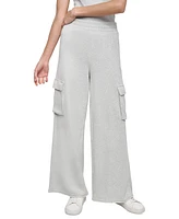 Dkny Jeans Women's Wide-Leg Cargo Sweatpants