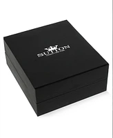 Rhona Sutton Black Silver Box Chain Stainless Steel Necklace