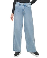 Dkny Jeans Women's High-Rise Wide-Leg