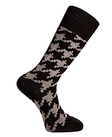 Love Sock Company Men's Luxury Cotton Mid-Calf Patterned Dress Socks with Seamless Toe. Seattle Bundle Sock, Pack Of 5