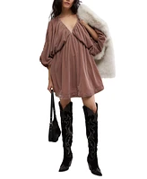 Free People Women's Portia Velvet Mini Dress