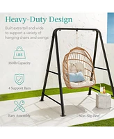 Best Choice Products Hammock Chair Stand, 75in Tall Heavy Duty Indoor Outdoor Steel Hanging Base w/ Hardware