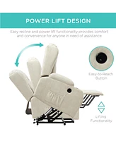 Best Choice Products Electric Power Lift Recliner Massage Chair Furniture w/ Usb Port, Heat, Cupholders