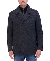 Kenneth Cole Men's Boucle Double Breasted Peacoat