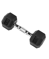 Signature Fitness Hex Dumbbells Strength Training Workout Equipment Set, 10 lbs