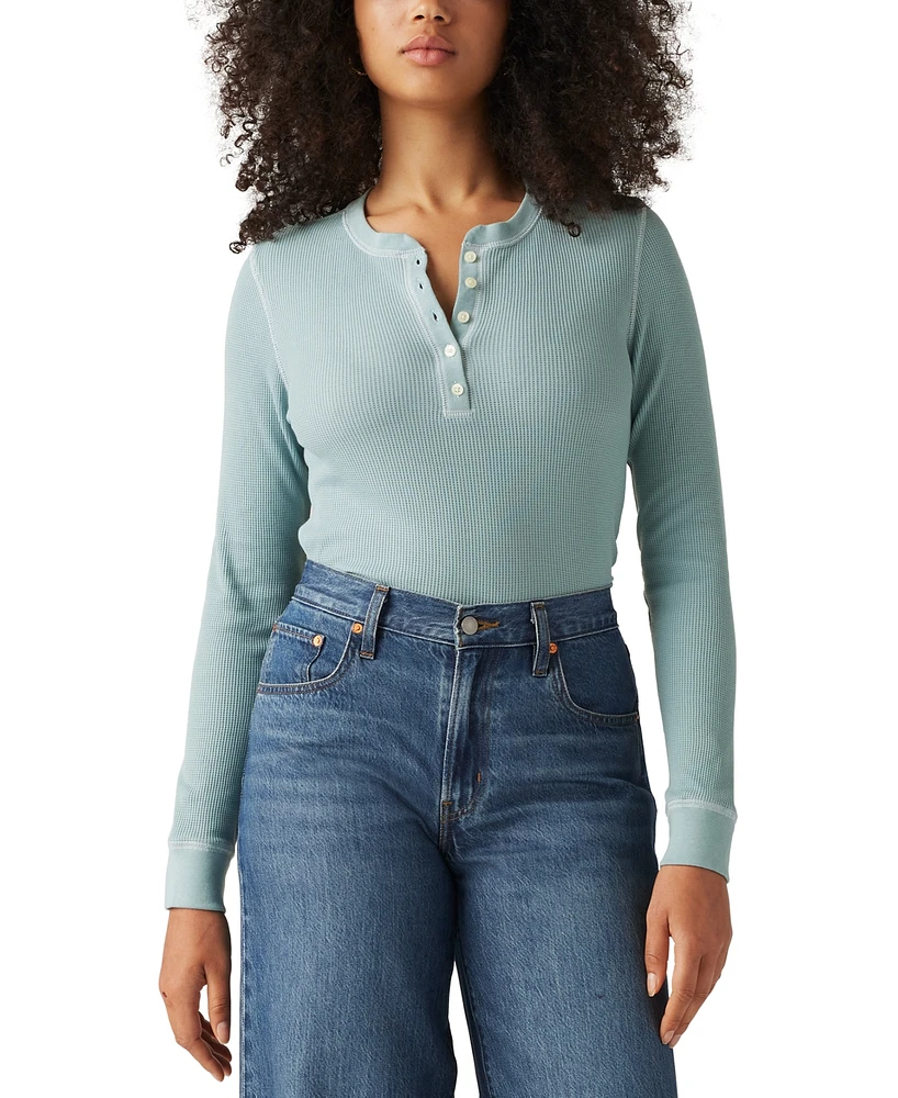 Willow Waffle Henley Top