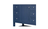 Slickblue Bathroom Vanity with Sink Combo, One Cabinet & Three Drawers for Storage